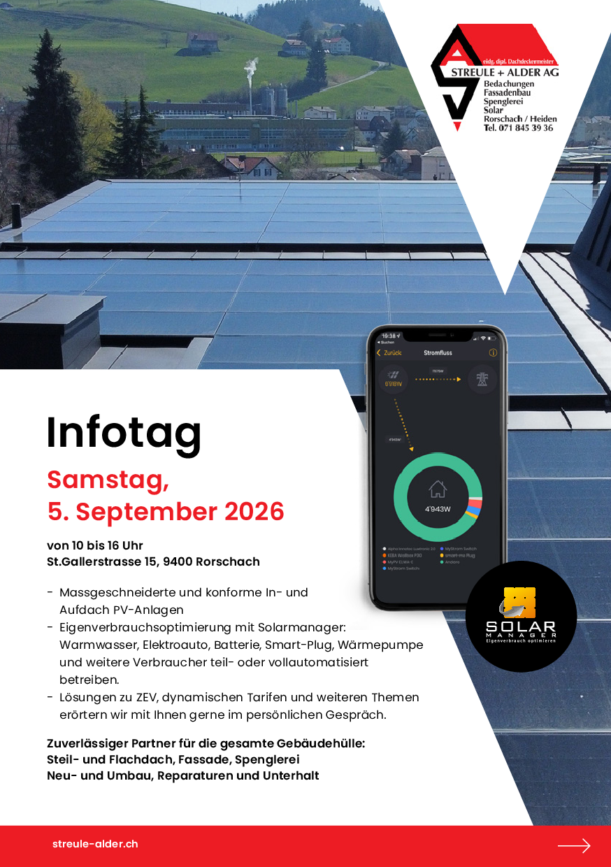 ☀️ Save the Date: Tag der offenen Tür in Rorschach am 5. September 2026 🛁